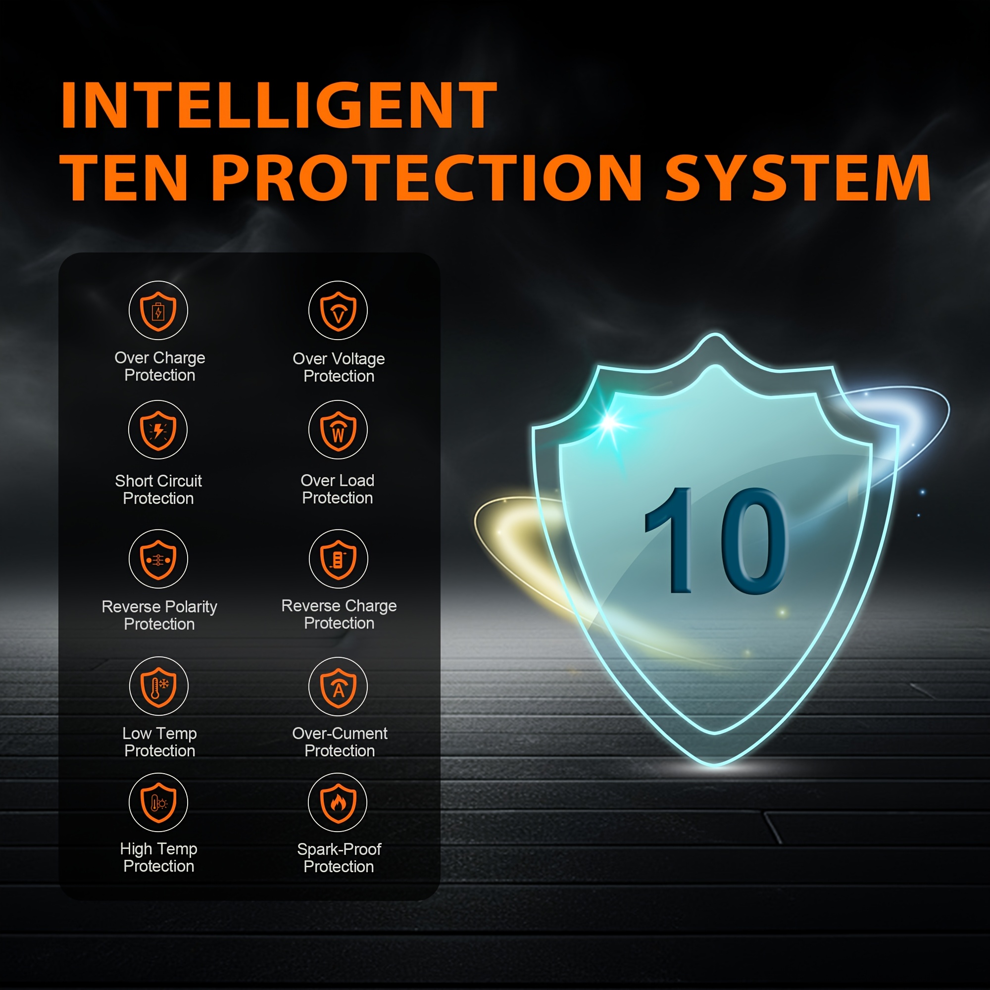 AsperX 6000A Jump Starter (up to All Gas Or 2.64gal Diesel Engine) 12V Car Battery Booster Pack for RV Truck SUV Portable Mobile Power Bank, Large-capacity Storage with LED Flashlight Strong Light USB-C Output