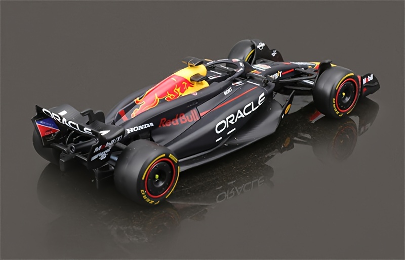 BURAGO 1:43 Scale Red Bull Racing RB20 Formula 1 Die-Cast Model Car with #1 & #11 Numbered - Collectible Zinc Alloy Racing Car, Push-Action Action Figure for Motorsport Fans, Display Gift