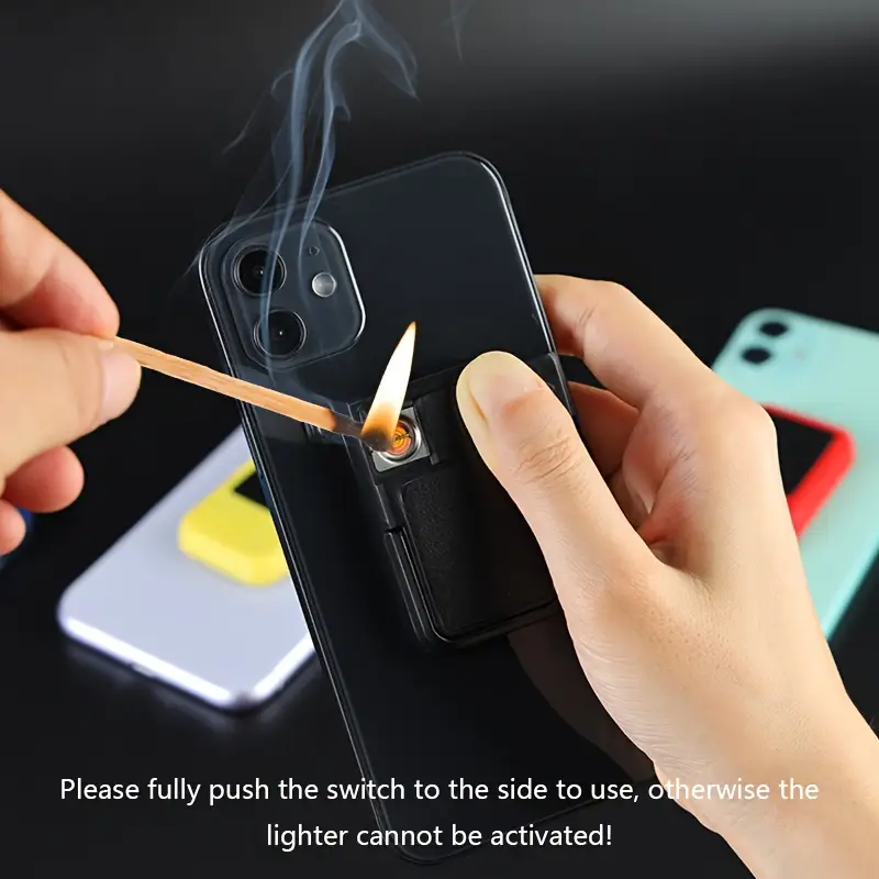 cigarette lighter cell phone case Rechargeable Litgrip Crazy IPhone Lighter Case id and credit cards. Smartphone Lighter Case