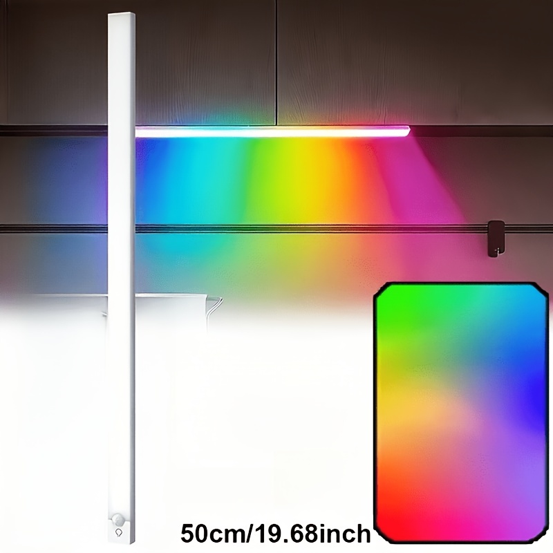 E-shop 7-Farben RGB-Sensor-gesteuerte mehrfarbige Farbverlauf--Beleuchtung. Einfacher Knopfdruck zum Wechseln zwischen Einzelfarbmodus,