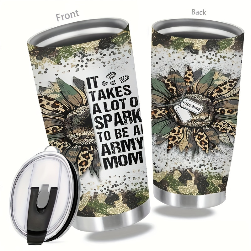 

'' Sparkle Statement 20oz Stainless Steel Tumbler - Double-walled Insulation With Spill-proof Lid - Ideal For Holidays & Birthdays