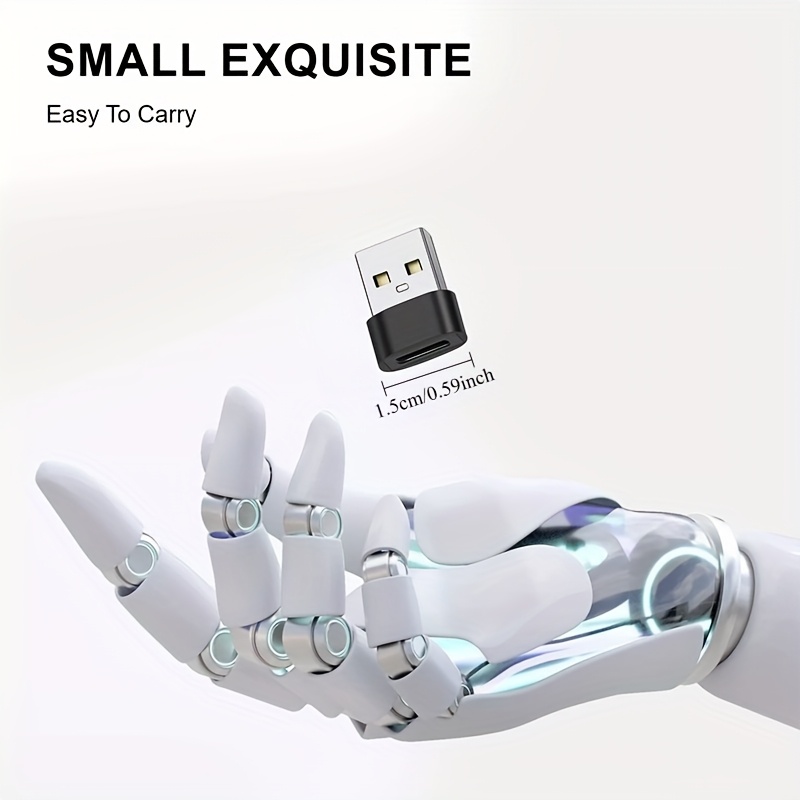 USB Male to USB C Adapter(1/2/4 Pack), USB to Type C Fast Charging/Transfer and OTG Function. for iPhone15 14 13 Plus Pro Max, iPad Pro Air 4 Mini 6 Almost USB Devices(black, sliver)