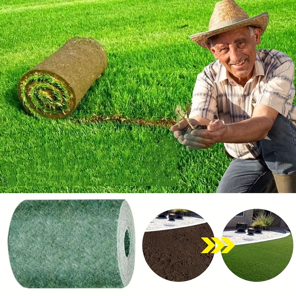 

Grass Seed Mat: 300cm/118.11in, 20cm/7.87in, Opp Material, Dark Green