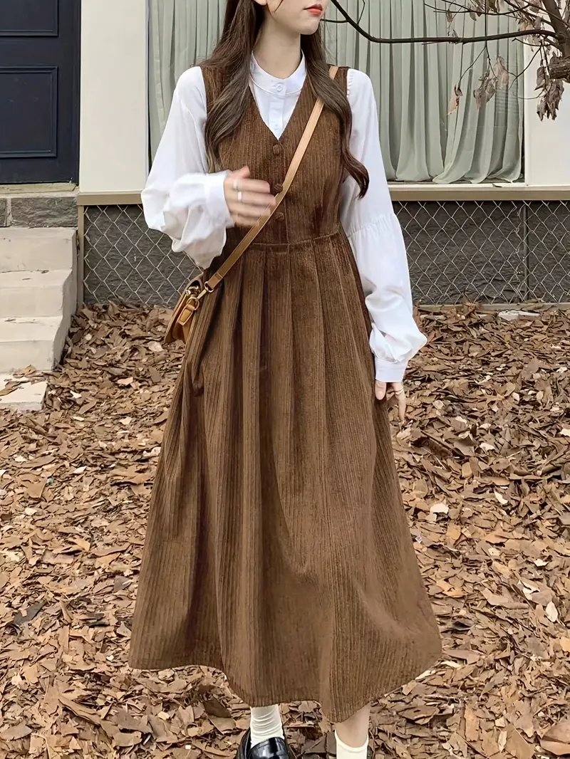 brown suspender dress Suspender Dress-Dress-casual comfortable dress-ladies dresses-brown dress-Halter top dress-yoga women dress-dresses women's-trendy Modern