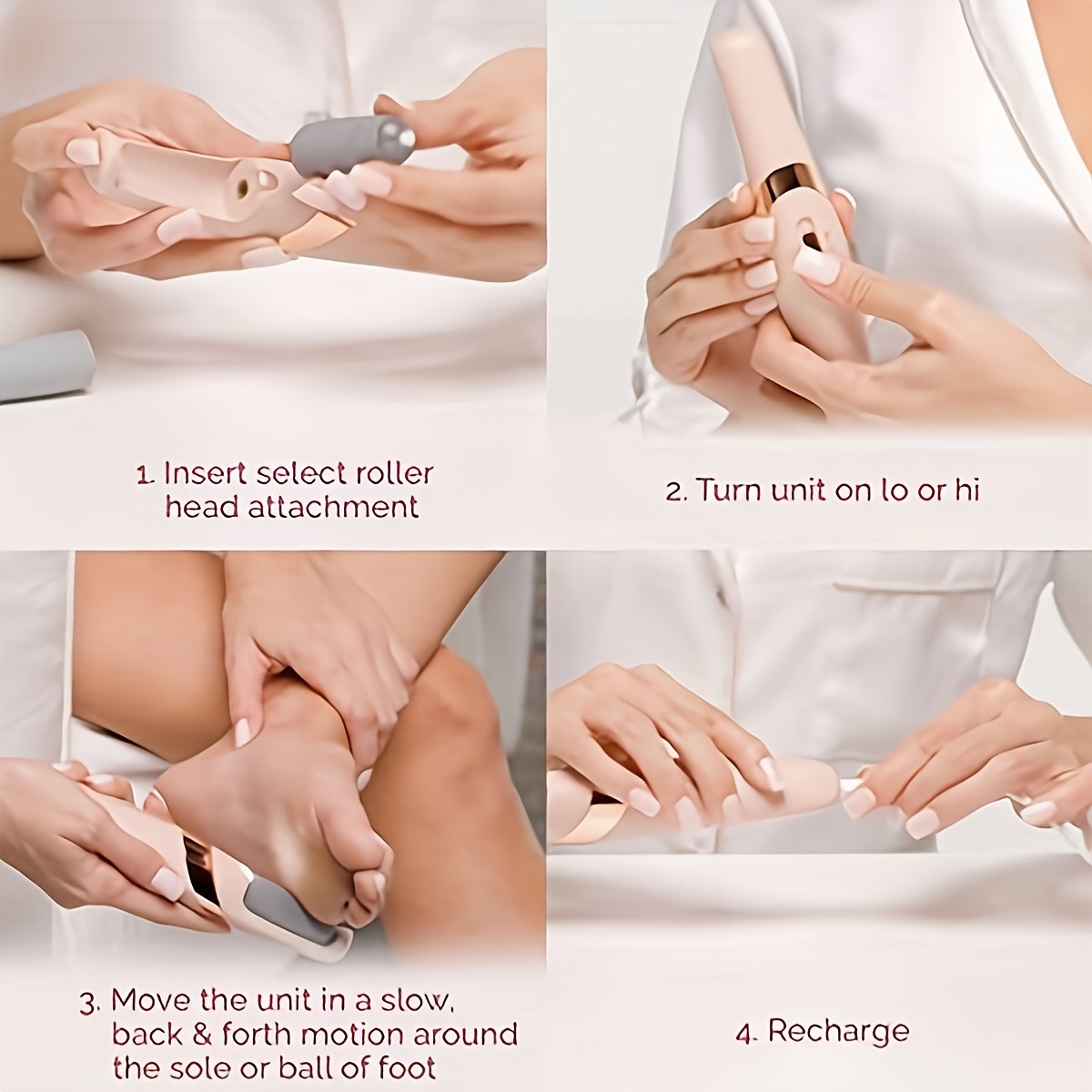 popular usb rechargeable electric callus remover automatic scrubber and pedicure tool set convenient and multifunctional suitable for feet and hands electric file callus remover feet details 6