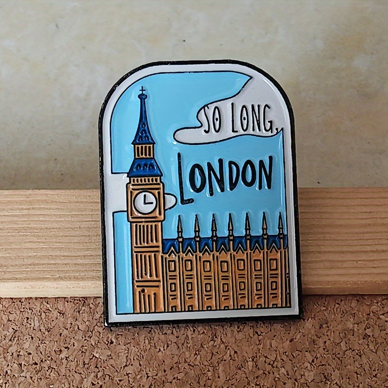 Image of Beautiful Oil Painting Brooch, Enamel Pin, Christmas Gift, Collectible Item