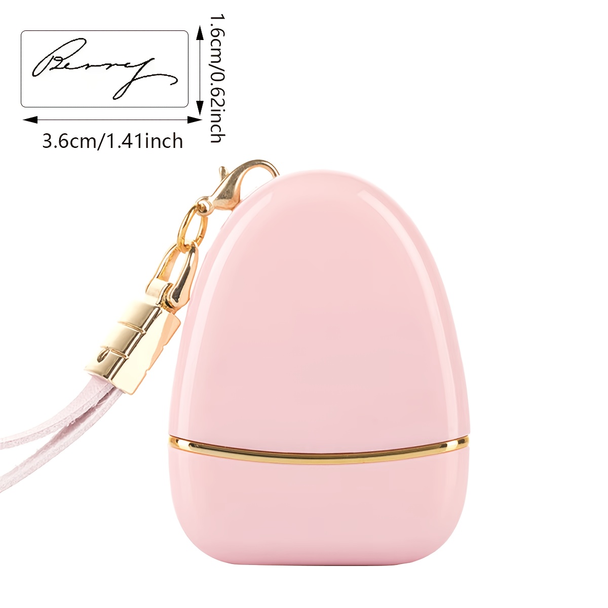 TEMU Customized Name Seal - Personalized Self-printing Stamp - And Reusable - Suitable For Clothes, Stationery, Bags, Fabrics, Daily Personal Items -