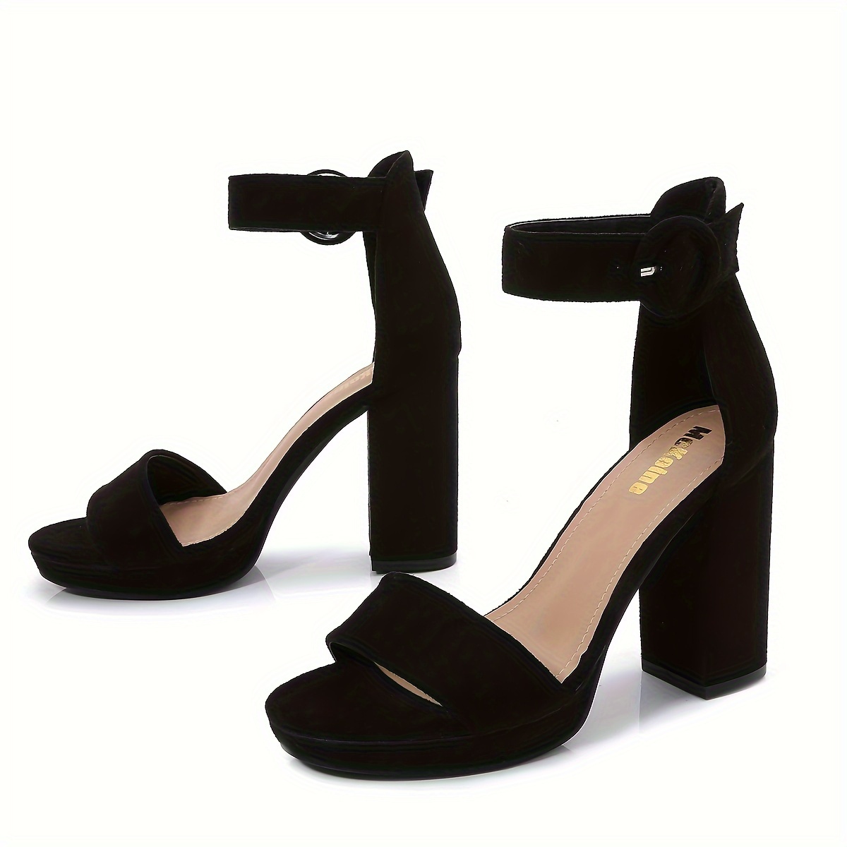Womens Heeled Sandals Fashion Open Toe Ankle Temu United