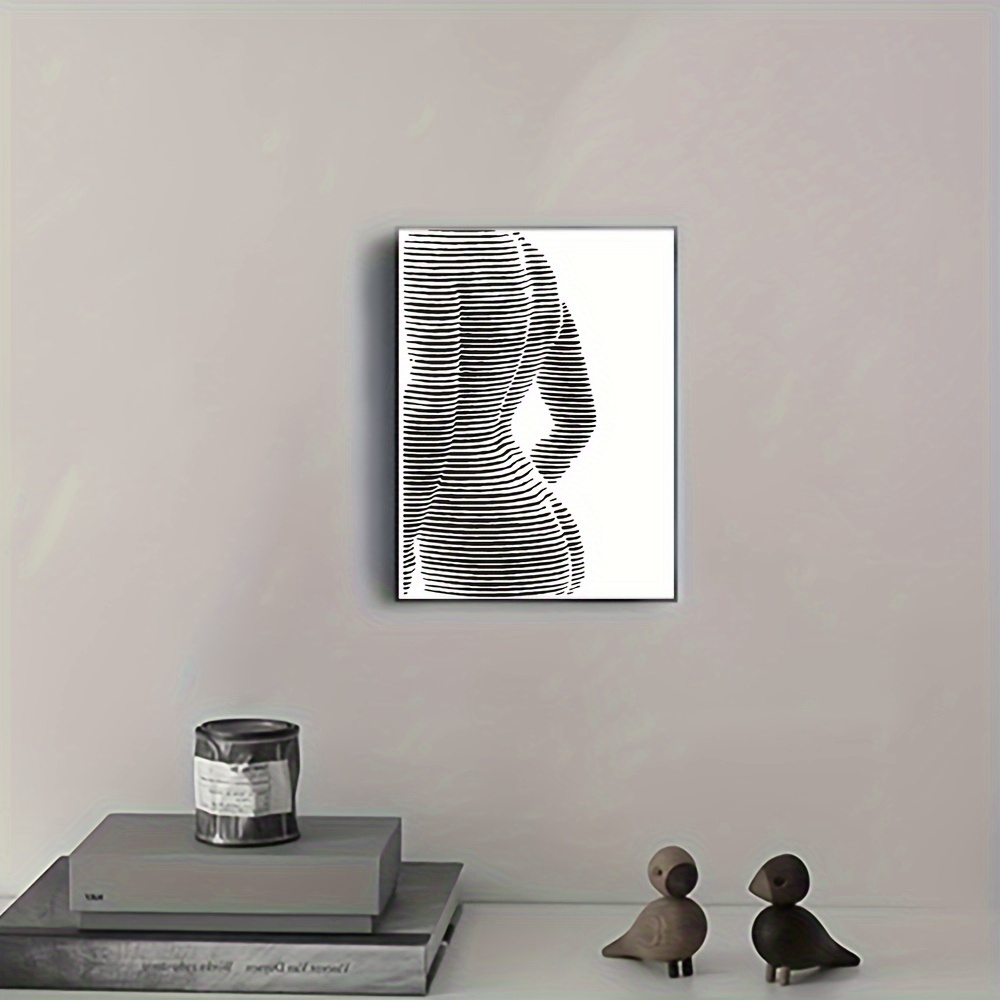 1pc Unframed Canvas Poster Modern Art Sexy Back Line Poster Ideal Gift ...