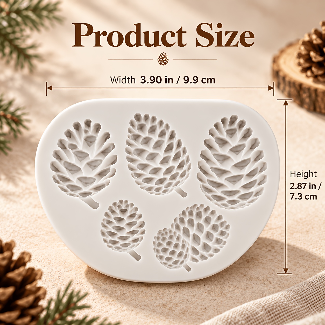 TEMU 1pc Christmas Silicone Mold, Candle Mold, Soap Mold, Resin Molds, Soft Pottery Clay Drop Glue Decorative Mold, Candle Molds, Plaster Molds, Hand