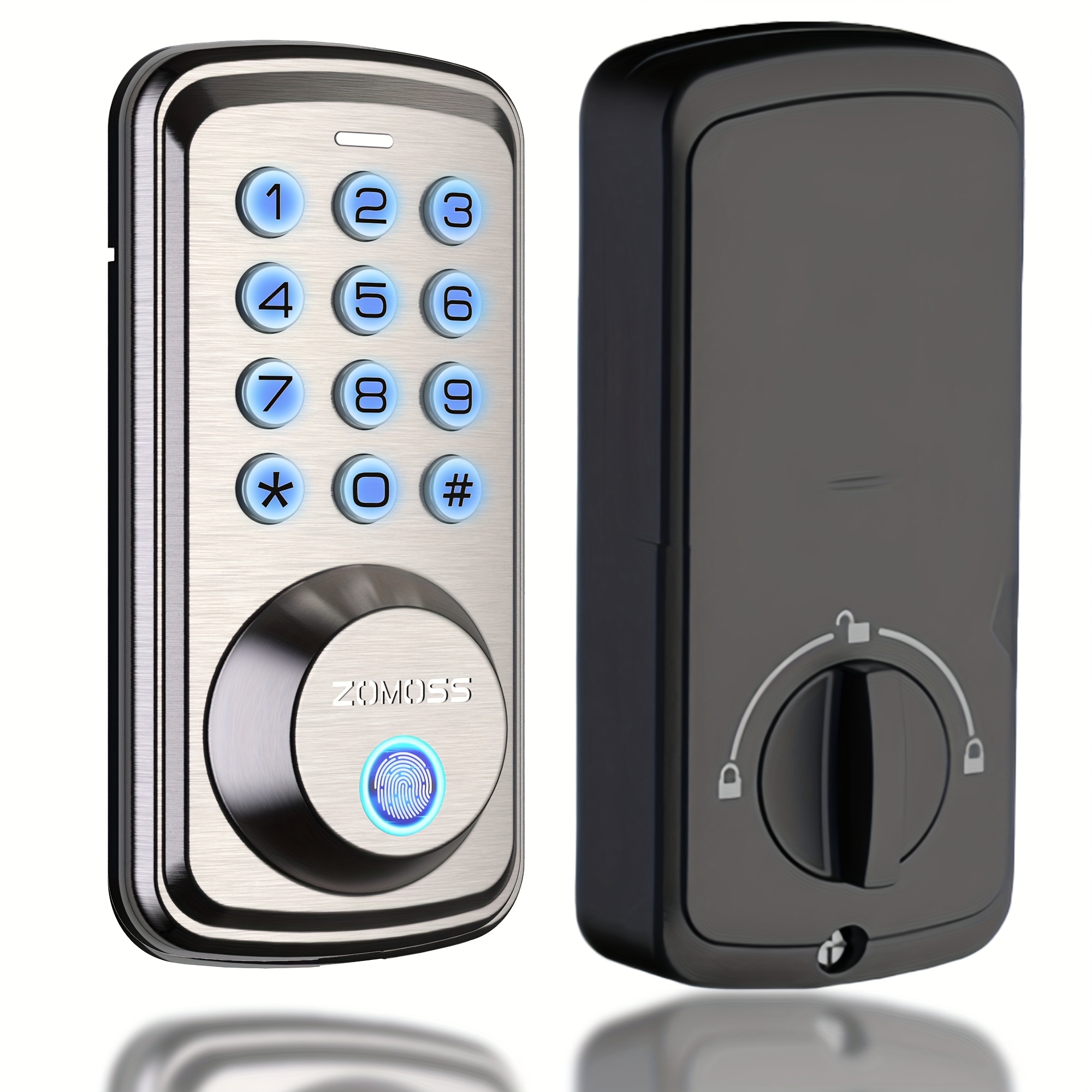 TEMU Zomoss Smart Door Locks - Door Locks - Keyless Entry Door Locks - Smart Door Locks - Keyless Entry Door Locks - Smart Door Locks - Keyless Entry