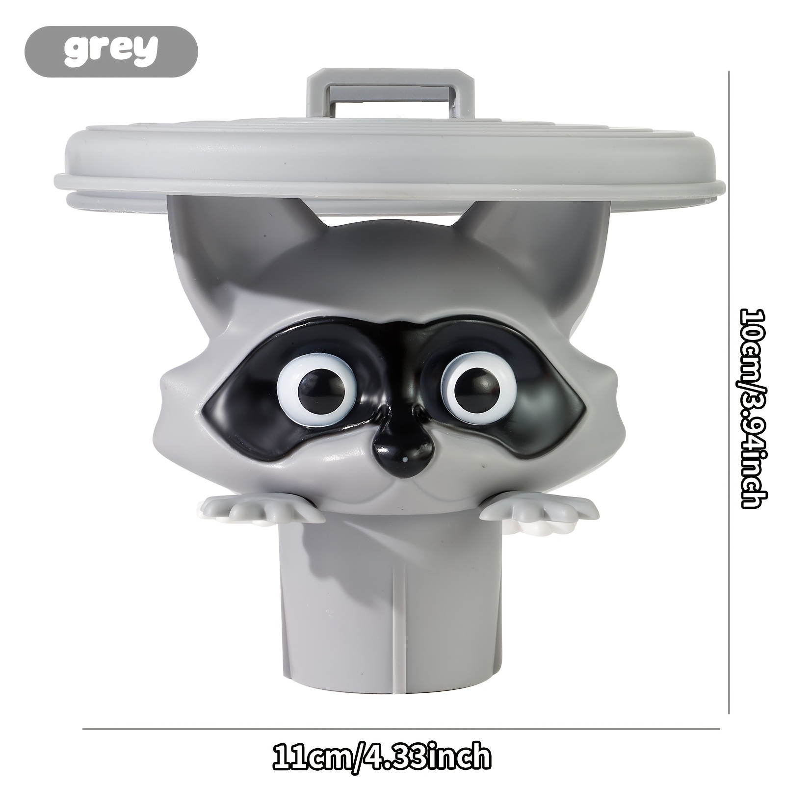 TEMU 4-color Cute Raccoon Tissue Box - Adorable Raccoon-shaped Toilet Paper Dispenser, Bathroom Bedroom Study Decor, Fun Animal Tissue Organizer And