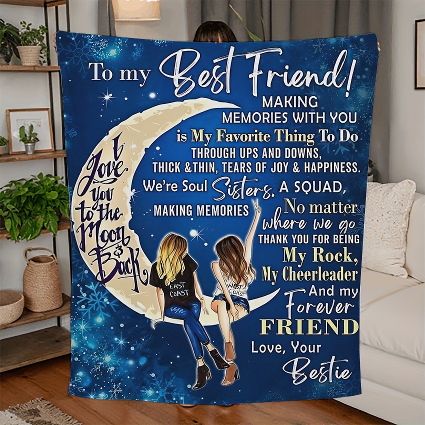 

1pc, & Printed Fleece Blanket, , , , Polyester, , , Multiple