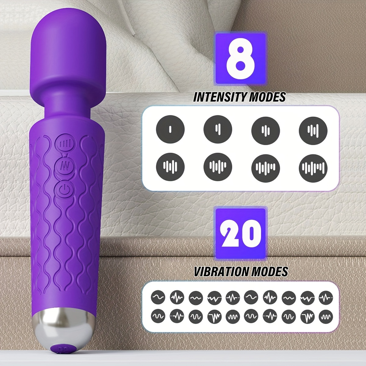 1pc handheld electric back massager rechargeable - Temu