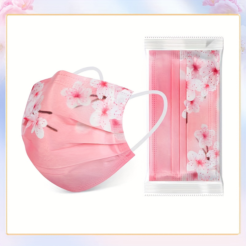 10pcs Romantic Floral and Starry Sky Print Women's Face Masks