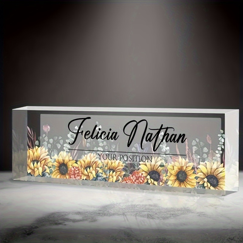 

1pc, Personalised Desk , For Office Desk, Personalised Desk Decoration For Ladies And Men, For Boss's , Teacher,