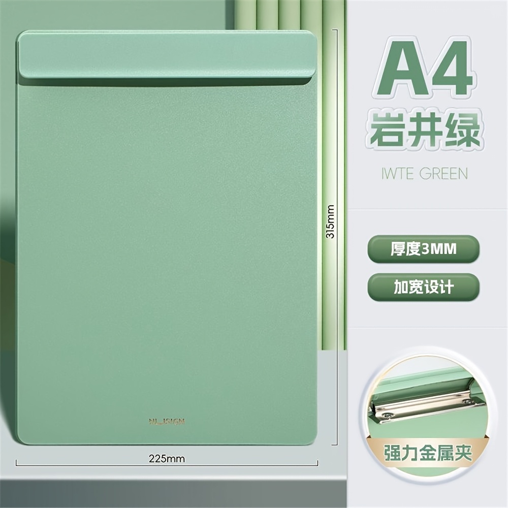 TEMU A4 Size Folder - Durable Pp Material, Ideal For Students And Office Workers, Used As A Writing Board, Conference Board, Back-to-school Supplies,