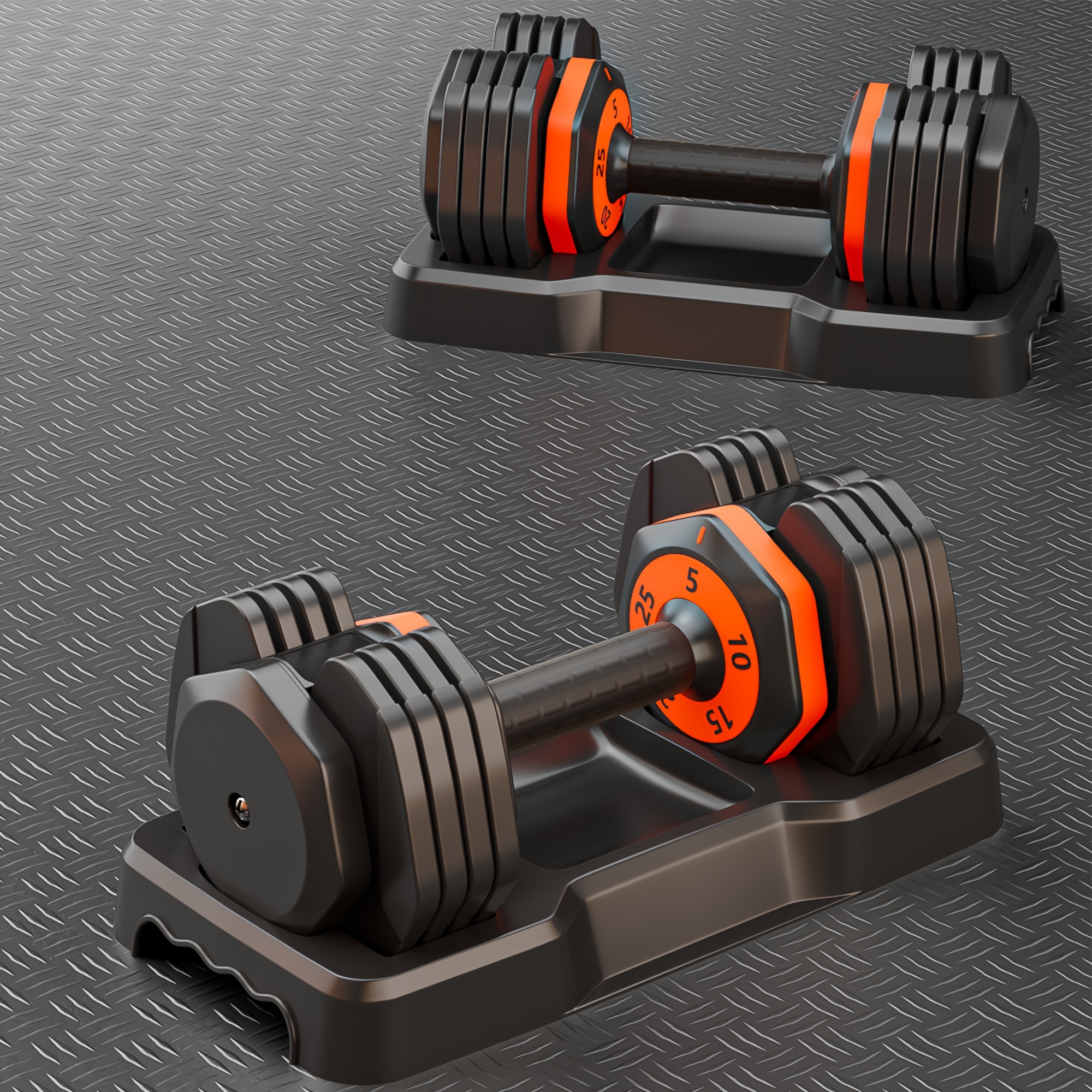 25 lb Adjustable top Dumbbell Set