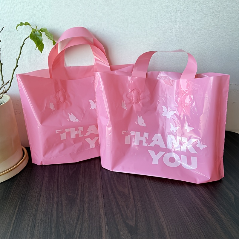 

10pcs Pink 'thank You' Gift Bags - , Reusable & Stylish For Jewelry, Apparel, Cosmetics | Parties & Use