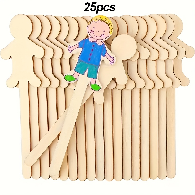 TEMU 25pcs Family Christmas Decorations, Christmas And Birthday Wooden Figurines・creative Wooden Figurines, Winter Wooden Figurines With Simple Yet