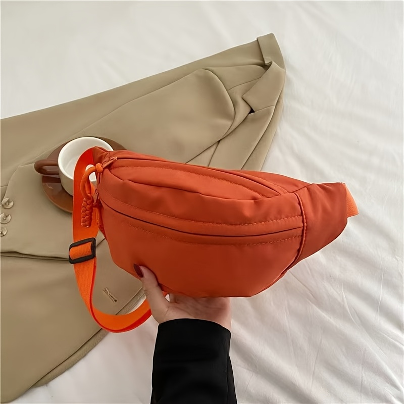 TEMU Korean Style Easy Nylon Crossbody Bag Cloth Bag New Texture Shoulder Underarm Bag Chest Bag Small Waist Bag Christmas Holiday Gift For Wife