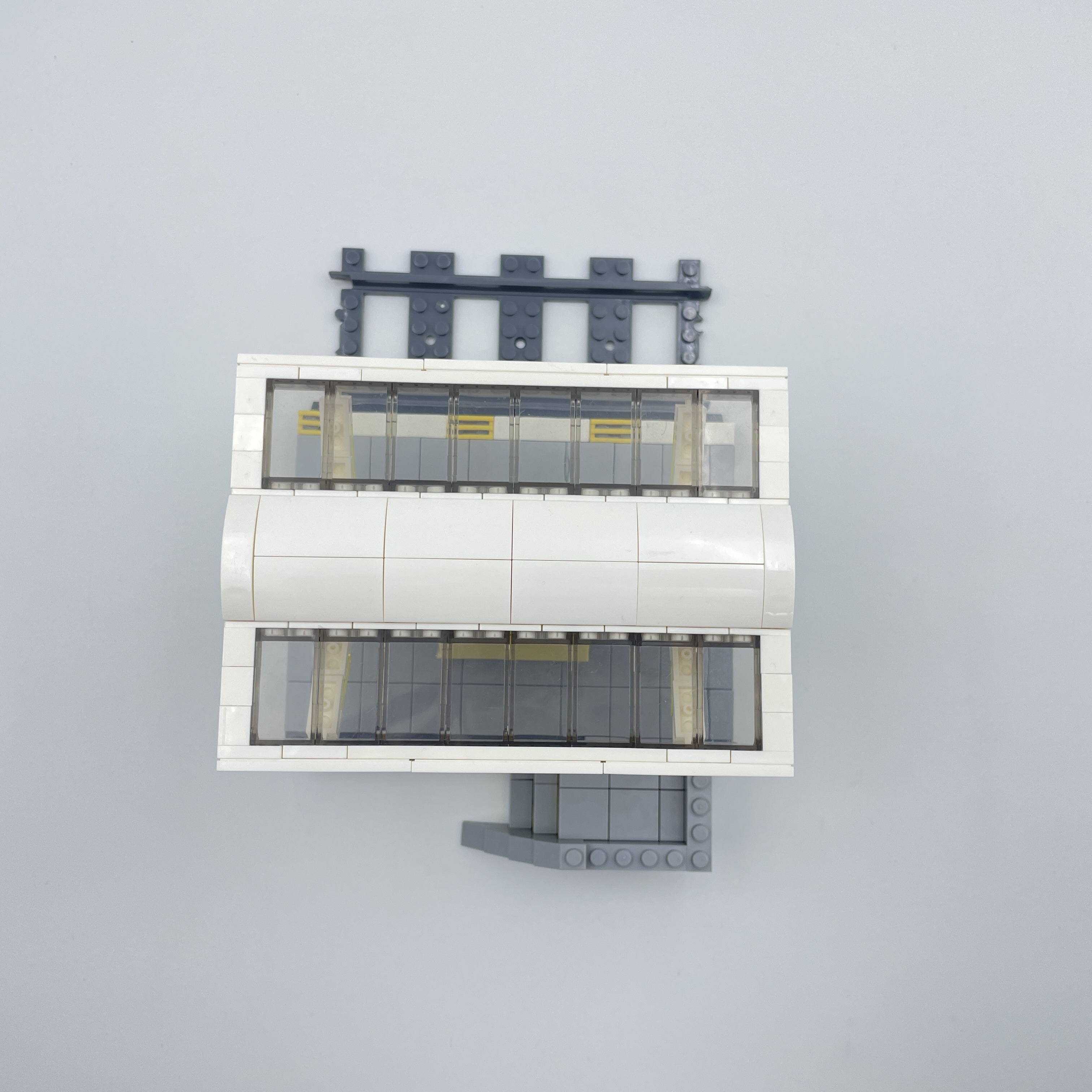 276pcs Train Platform Creative MOC Building Blocks for Urban Scenes
