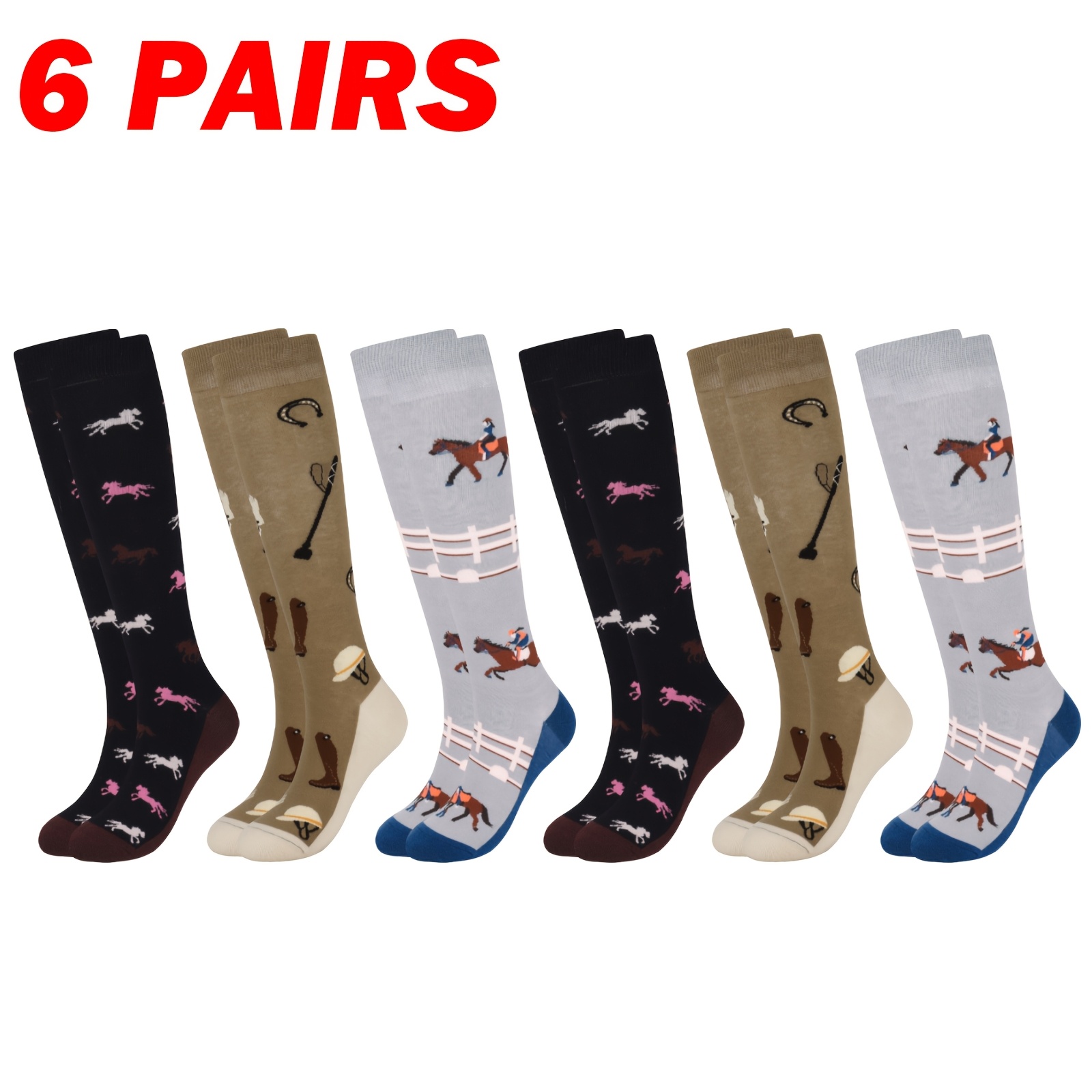 

3 Pairs Of Women' Riding Gifts, Gifts For , Women' Riding Accessories, Women's Riding Socks, Women's Birthday Gifts Christmas Gifts For Women And