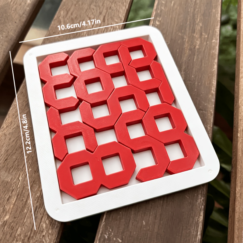 TEMU 1 Set Of Digital Jigsaw Puzzle, An Educational And Brain-teasing Game Prop, Party Supplies For , Holiday Brain Game For Competition, Party