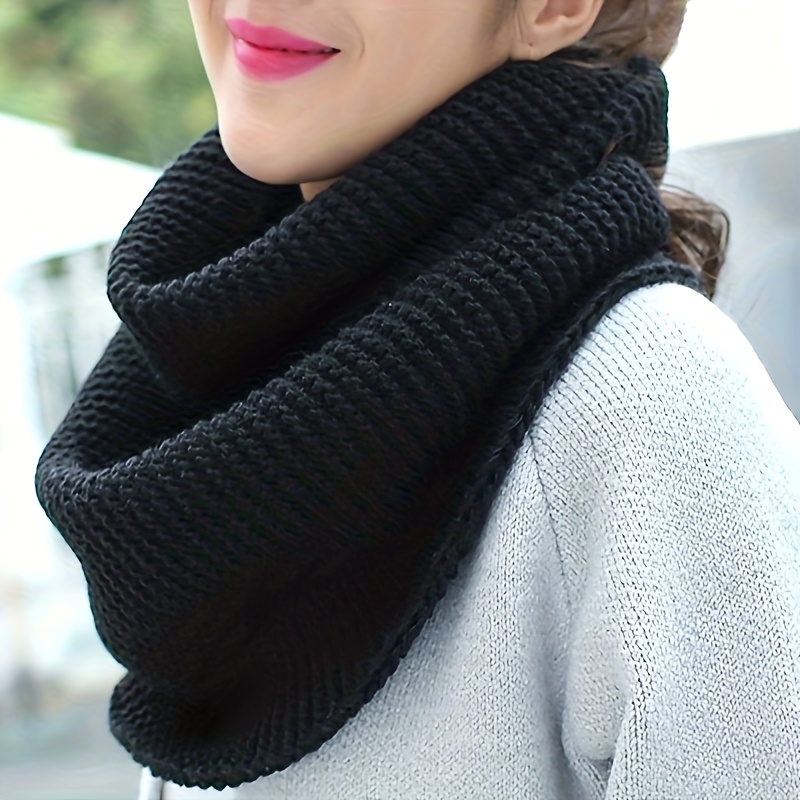 TEMU Écharpe Chauffante Élégante pour Femmes, Élastique et Respirante, Parfaite pour un Look Décontracté de - Épais et Chaud
