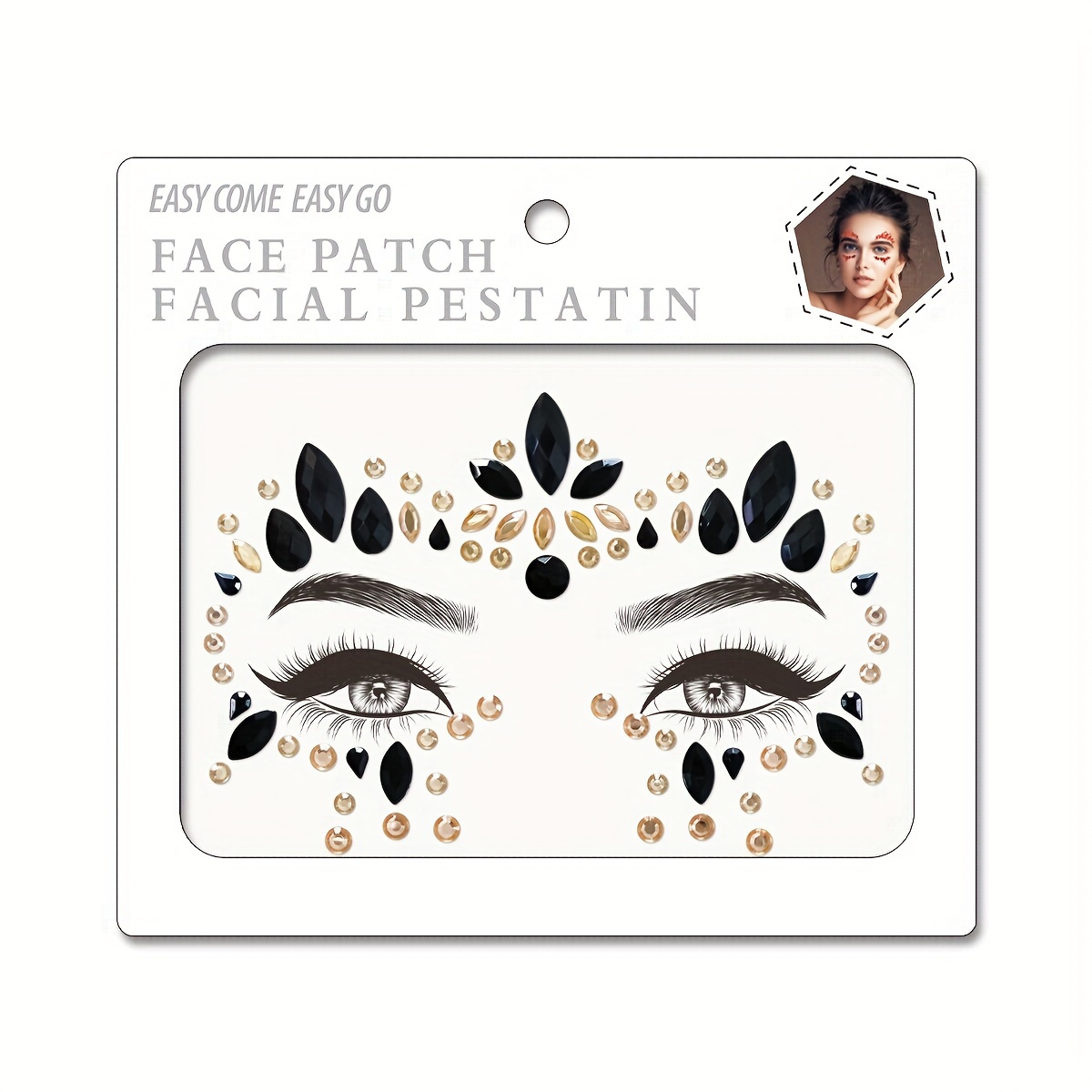 Perfectly Fitted Abs Material Face Decoration Sticker Suitable For Parties