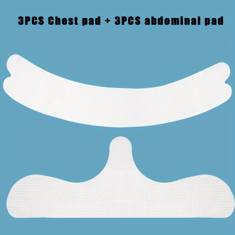 6 Reusable Abdominal Pads Made Of Non- Fabric, Sweat-absorbing Pads For Sports Bras