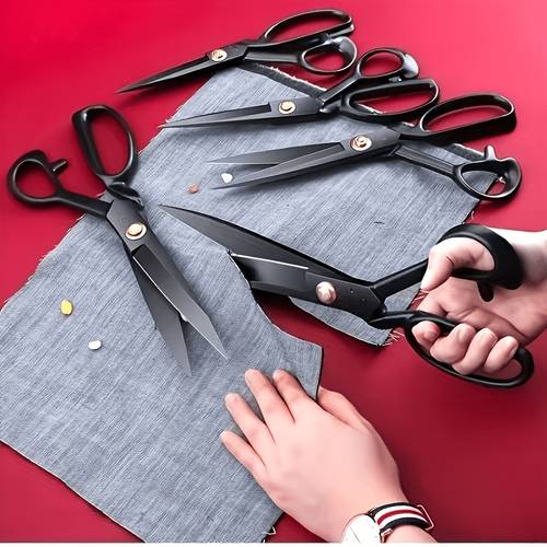 imagem do item tesoura de profissional para serviço , adequada para costura, tecido e aparar - à mão, afiada com cabo ergonômico, afiada para linha, ideal para s, hobbistas, uso em escritório - presente de perfeito