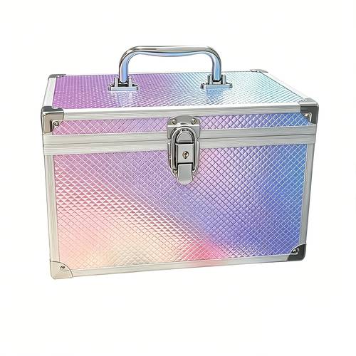 1 large capacity portable cosmetics storage box in multiple colors suitable for home and travel use a beauty and accessory organizer