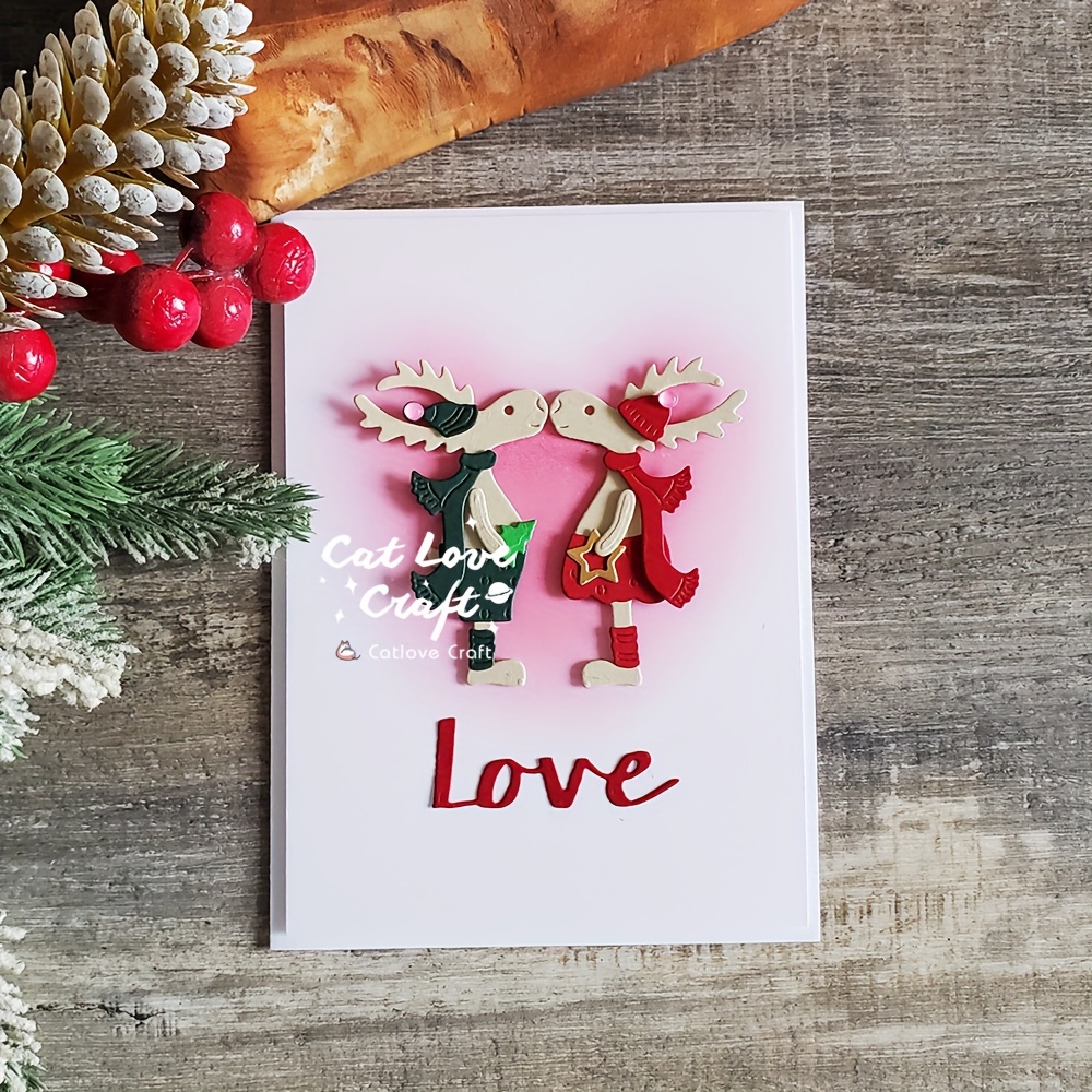 4 Matrices Découpe Lettres Scrapbooking - Félicitations/Anniversaire/Noël/Nouvel An