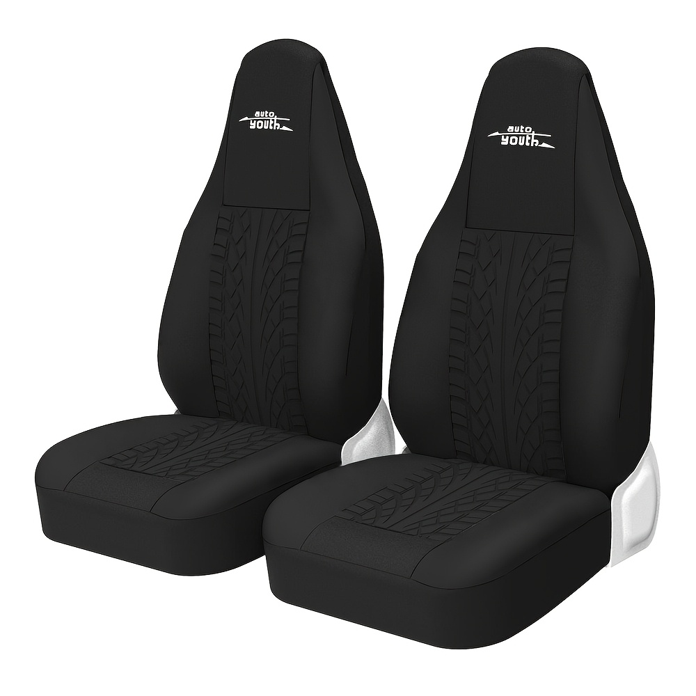 Image of 2pcs Car Seat Covers Bucket Tire Style For For For For Mercedes-benz For Peugeot For Ford