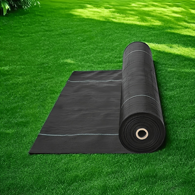 E-shop 1 Packung, strapazierfähiges schwarzes Unkrautvlies, Landschaftsvlies, Unkrautvlies-Rolle für Garten, Gemüsebeet Blumenbeetkontrolle