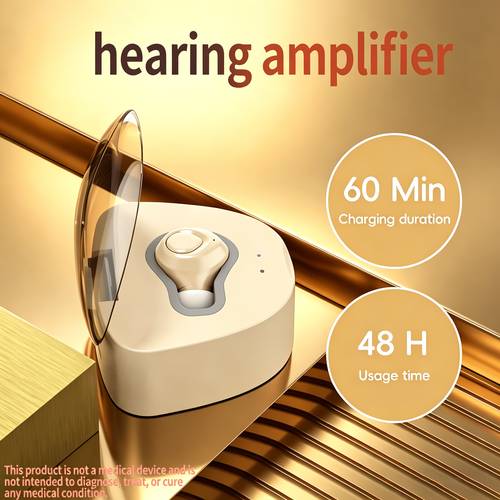 Adult Sound Amplifier: Frequency , Rechargeable Sound Amplifier, Noise-Cancelling Hearing Amplifier with Adjustable Volume Controls