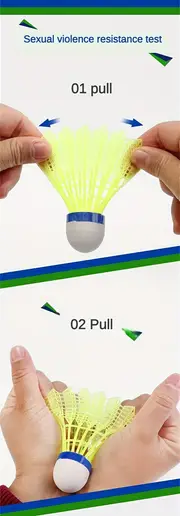 12pcs 6pcs nylon badminton balls durable sports badminton for indoor details 1