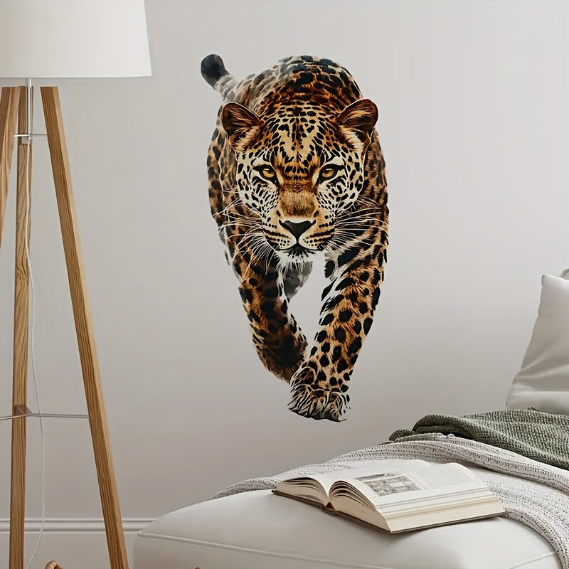Image of 1pc Decor Art Sticker, Self-adhesive Animal Print Decal, Suitable For Arranging Homes, Bedrooms, Living Rooms