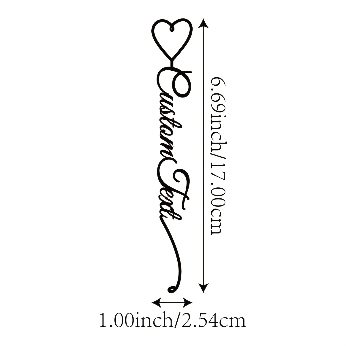 TEMU personalizzato a forma di cuore in metallo | Segnapagina e accessorio da in ferro resistente, personalizzato unico per il a scuola, regalo per