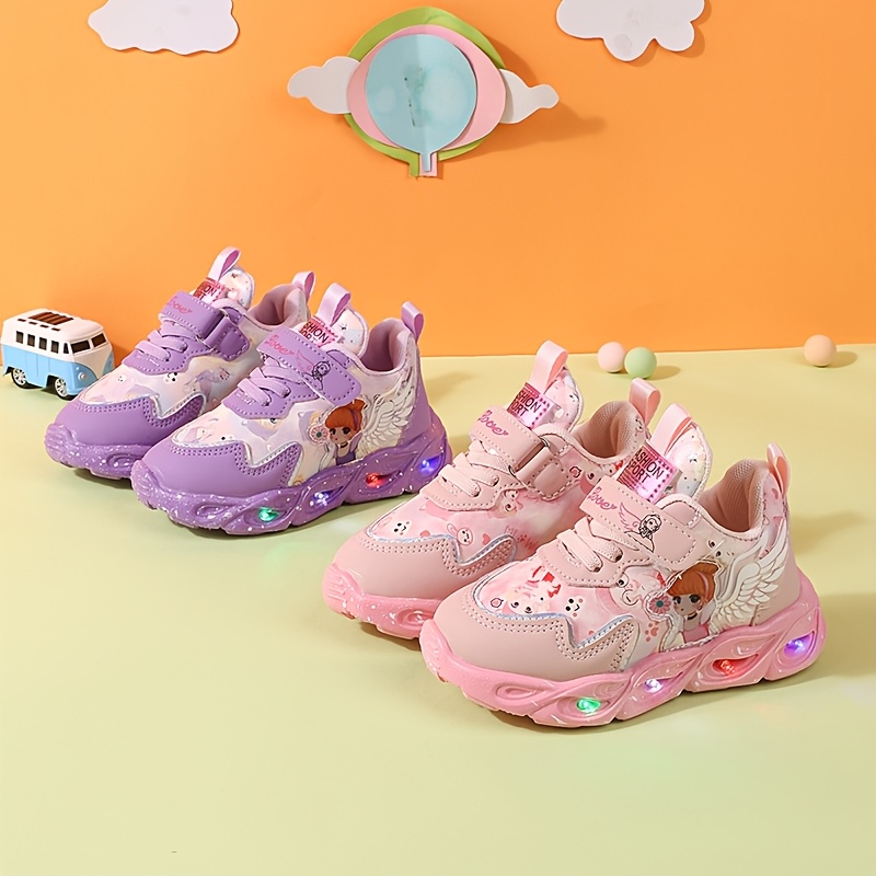 Baskets LED Enfants Lumineuses - Chaussures Sport Clignotantes Rechargeables Pour Filles Et Garçons, Ultra Légères Et Confortables