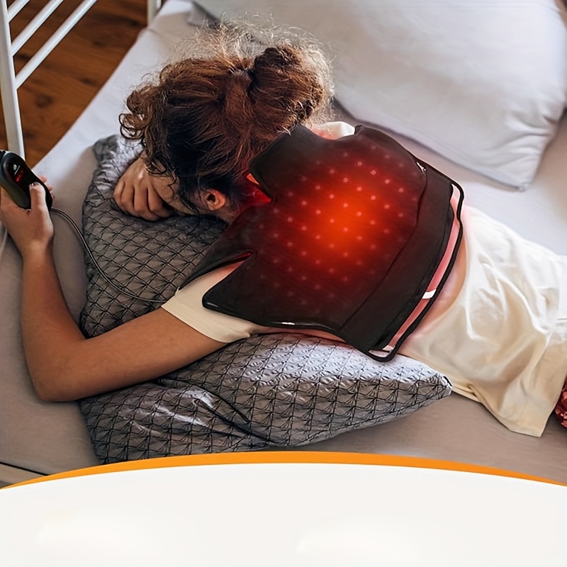 red infrared light neck shoulder heating red light   device for body upper back 660nm 850nm   led wearable wrap pad     muscle relaxing for women men at home Product details 4