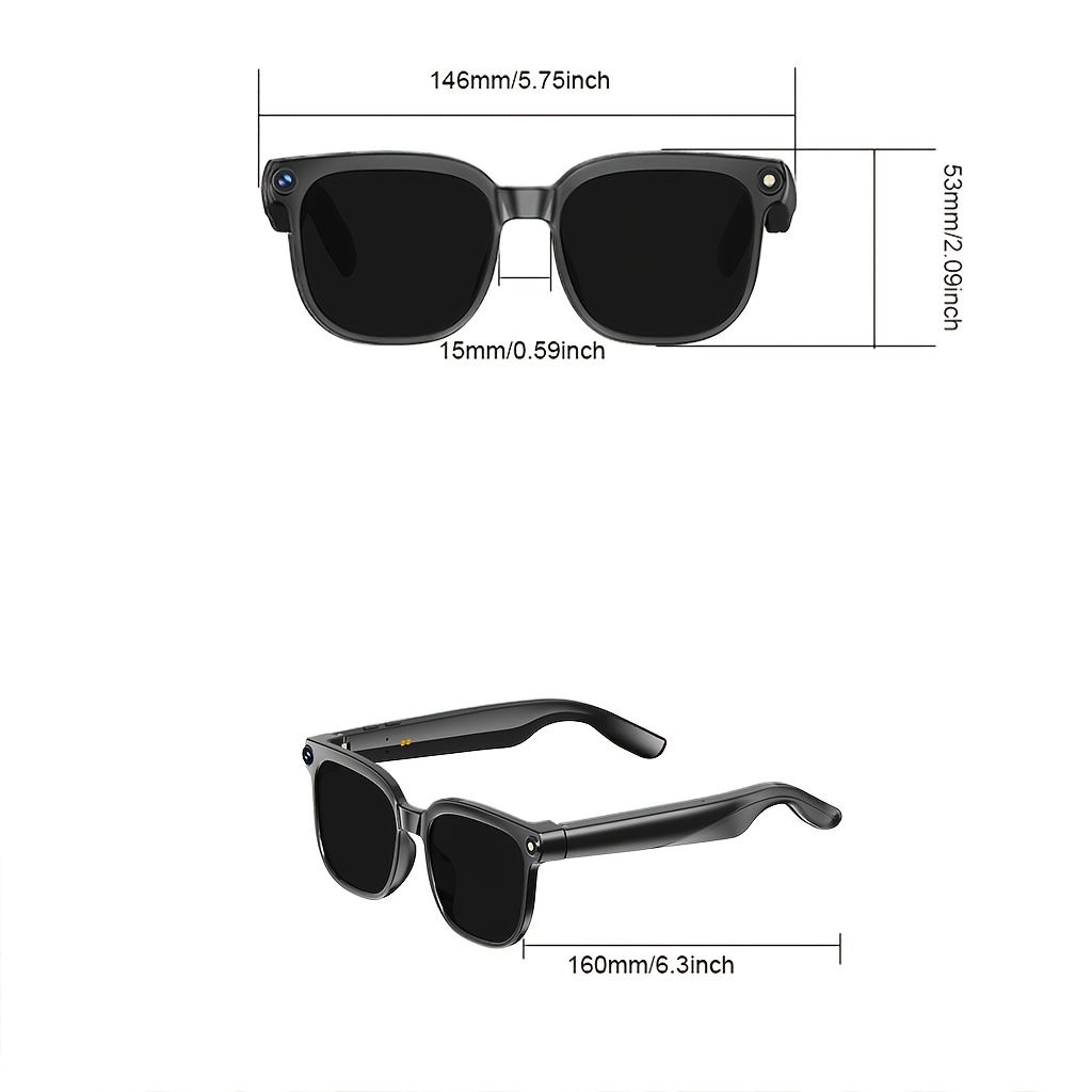 Smart Glasses with Wireless Connectivity & AI Camera