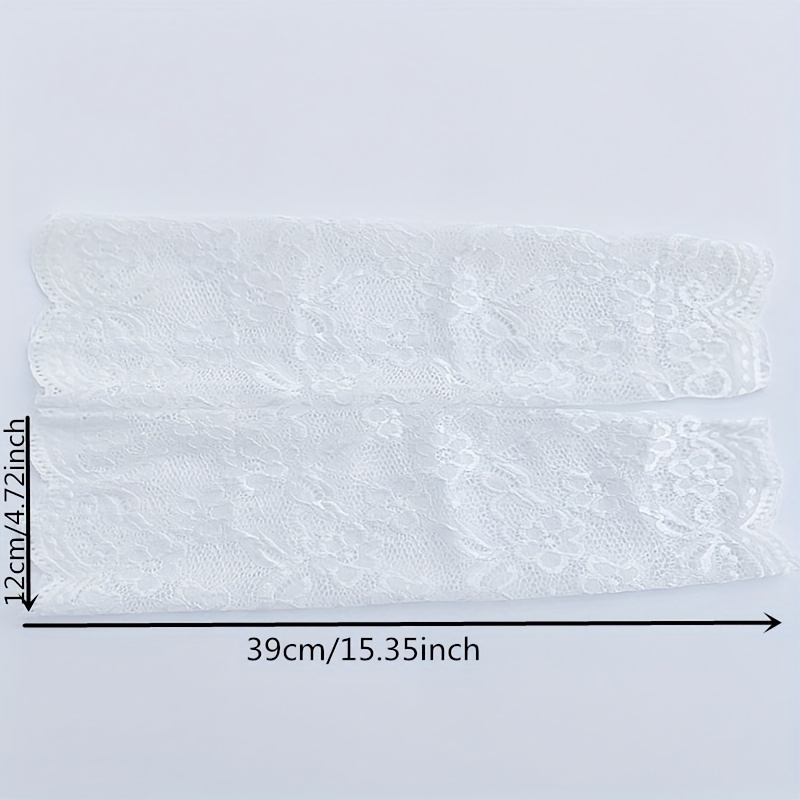 1 Pair Women's Elegant Lace Long-Sleeve Arm Warmers