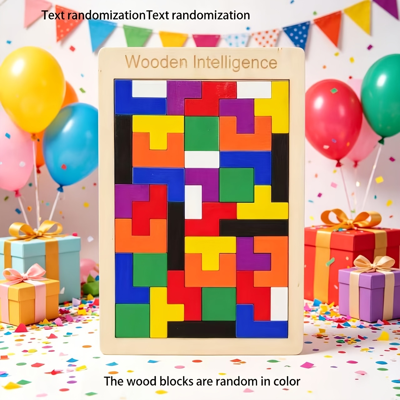Wooden Blocks Puzzle, Colorful 3D Game