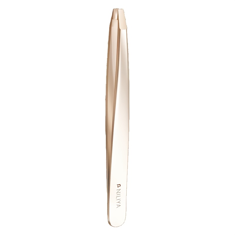 TEMU Pince à épiler professionnelle de haute NILIYA, pince à épiler en acier inoxydable couture pour des sourcils et l'épilation, ergonomique, légère