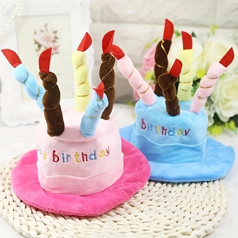 1pc cute birthday cake hat pet birthday hat going Temu