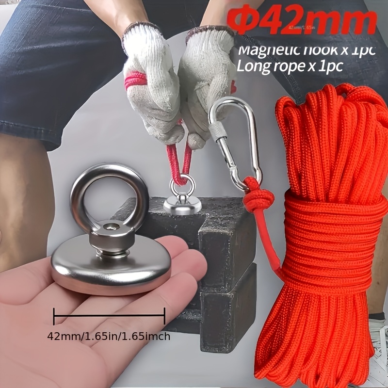 TEMU Heavy-duty Hook - 1000cm-393-7in - Special Rope Kit - With Fixed - Rope Tension - Suitable For Hanging Heavy Objects - Wall Hanging - Outdoor