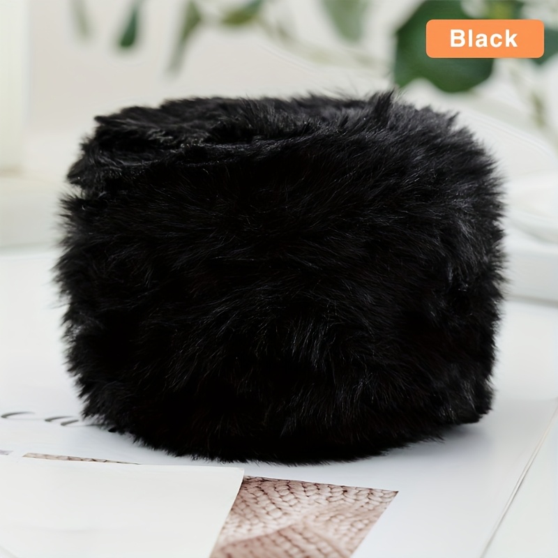 E-shop 100g ZM Chunky Fluffy Fur Garn - Weiche Farben (Pink, Blau, Orange, Grün, Beige) für Stricken & Basteln, Plüschige Textur für gemütliche