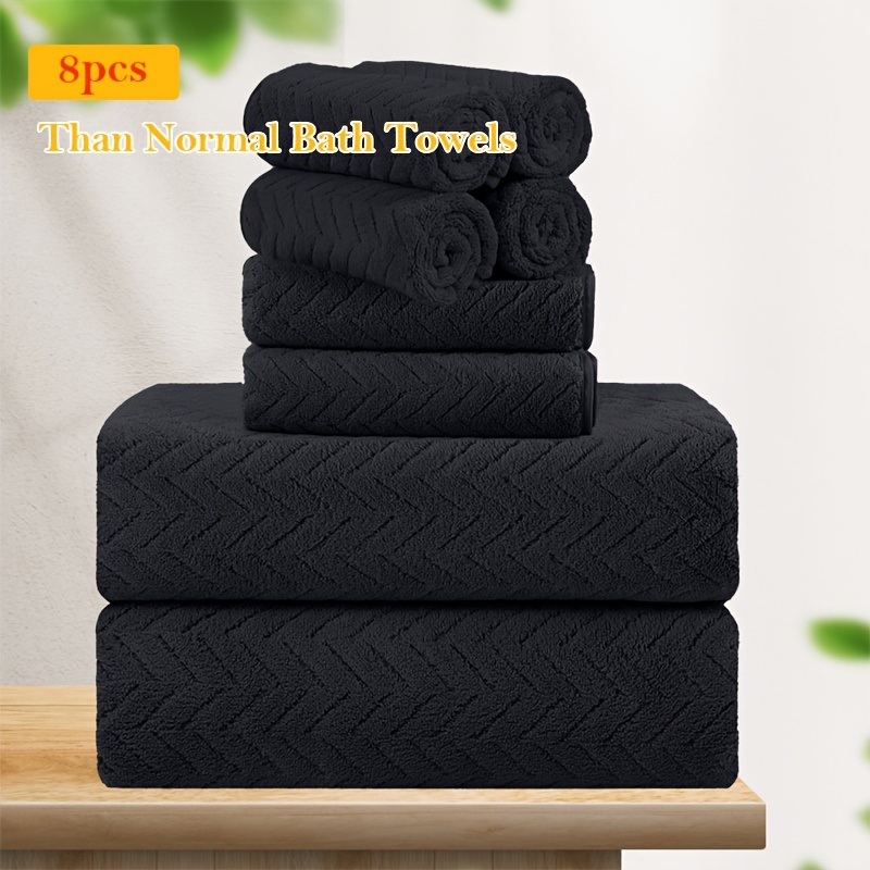 

Oversized Bath Towels Set, 600 Gsm Quick Dry Towel Microfiber Premium Naturally Soft Absorbent Extra Large Shower Towels For Hotel, Machine Washable Restroom